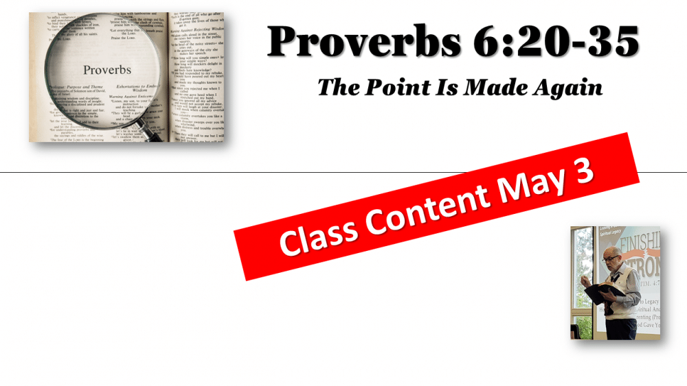 Proverbs Continued Studies