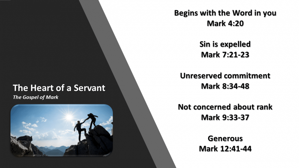 The heart of a Servant