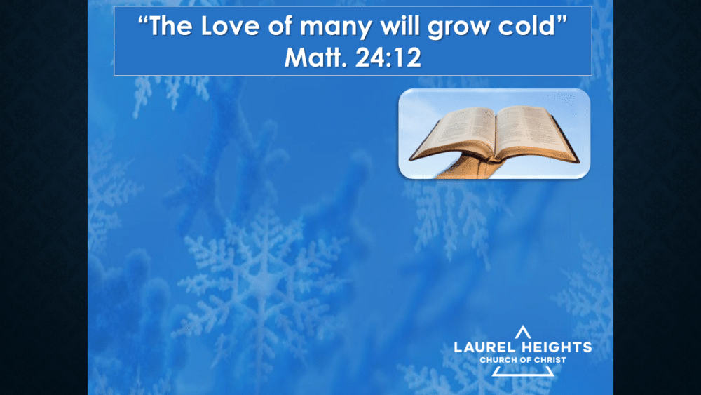 The Love of Many Will Grow Cold Oct 24 am Image