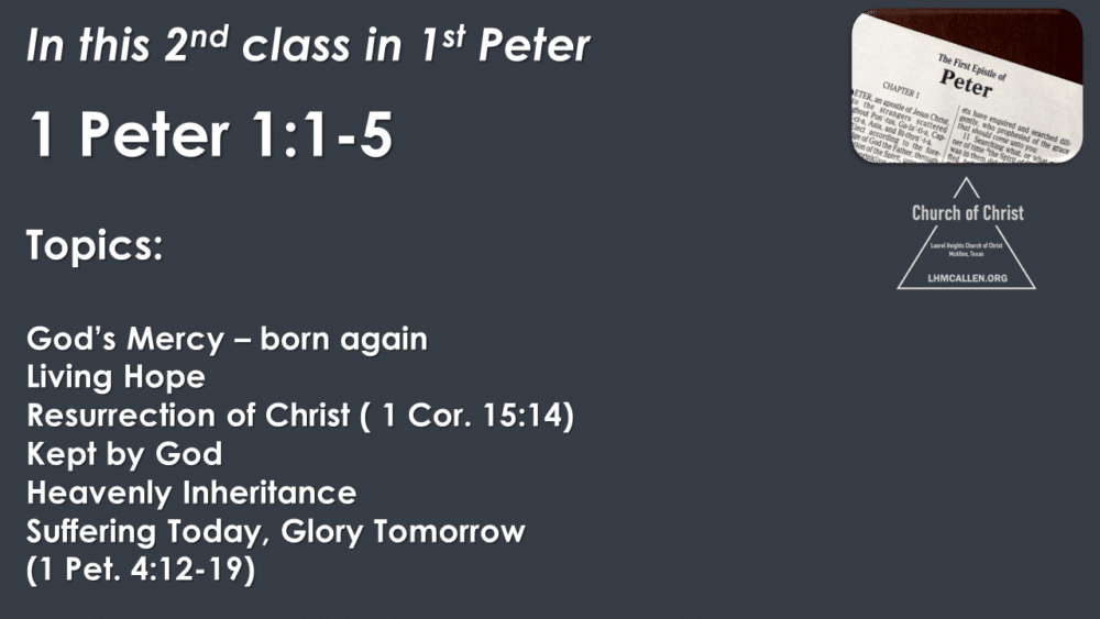 1 Peter March 16