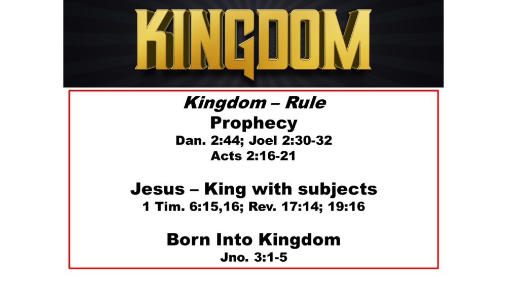 Kingdom March 13 pm