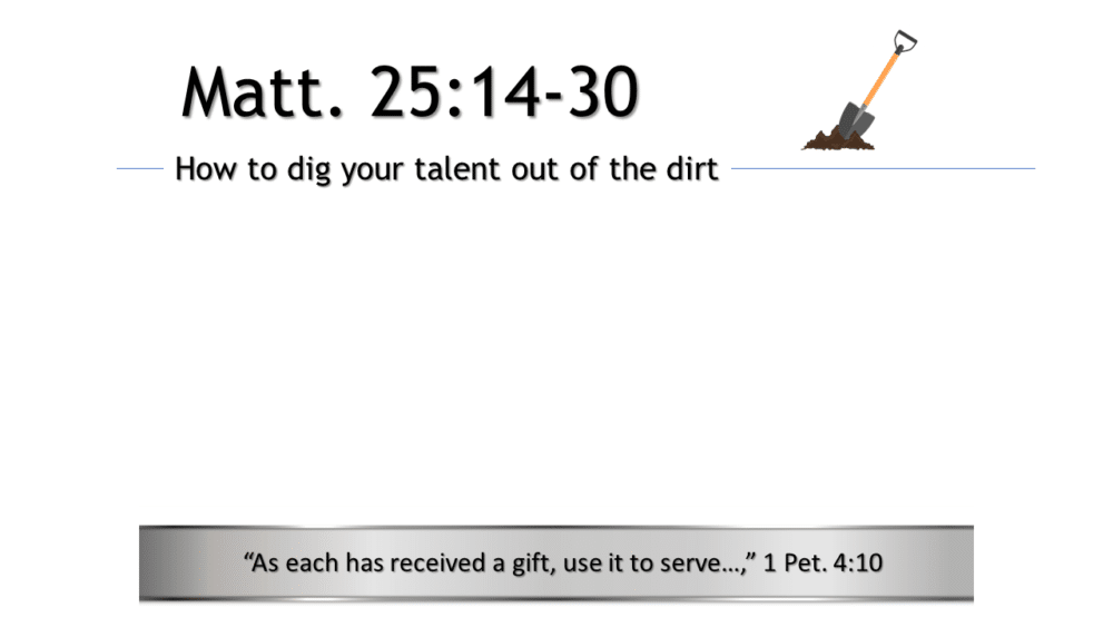 Digging Your Talent Out Of The Dirt Image