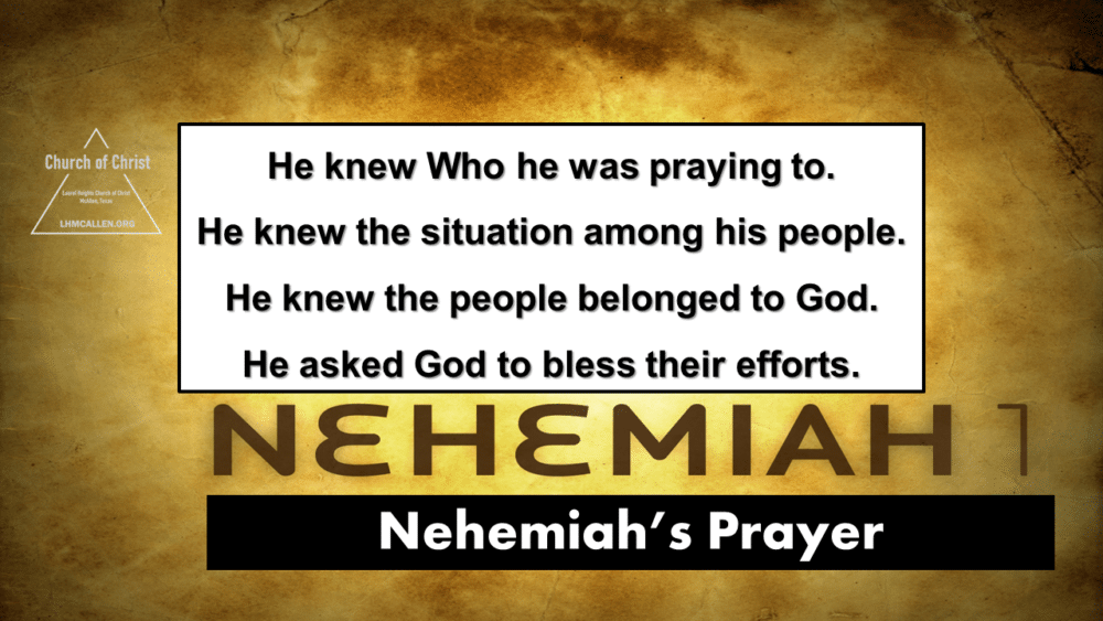 Nehemiah\'s Prayer May 8pm