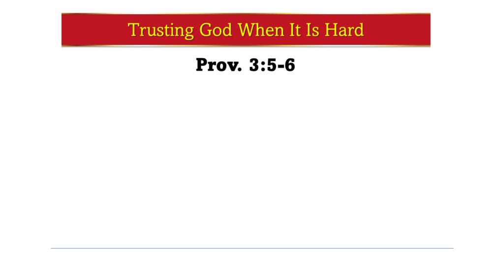 Trusting God in Hard Times May 29 am Image