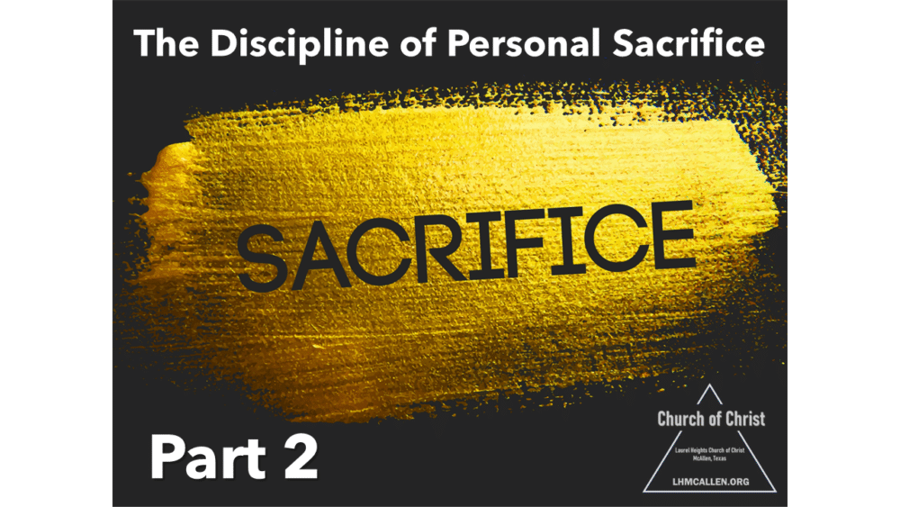 Sacrifice Part 2 Apr 23 pm