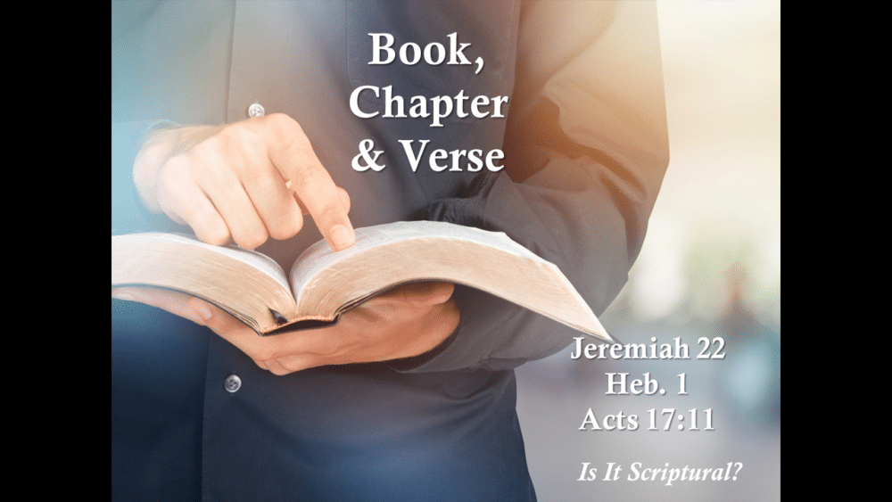 Book Chapter and Verse 